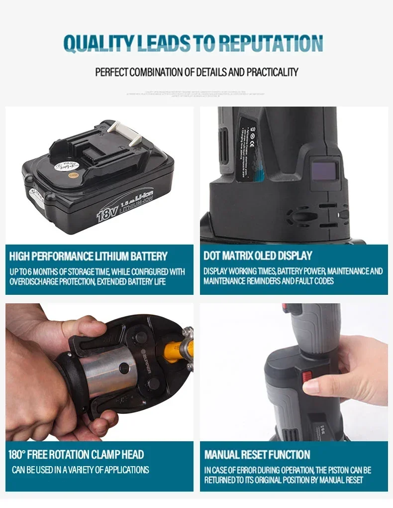 Power Tools In Electrical - 2026/عينة متوفرة Zupper PZ-1930 مكبس هيدروليكي
