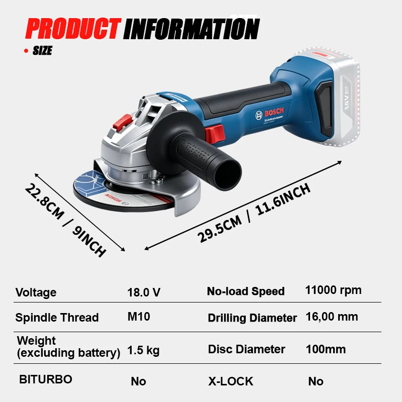 جلاخة زاوية لاسلكية BOSCH GWS  - مراجعة Power Tools Professional وسعره