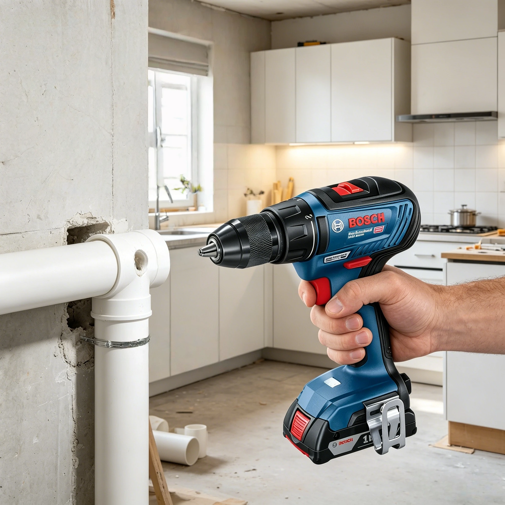بوش GSR 18V-50 مثقاب لاسلكي بد - مراجعة Power Tools Professional وسعره