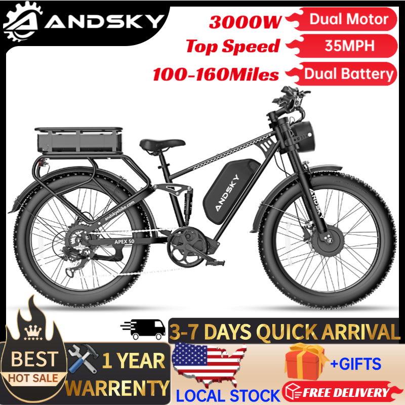 دراجة كهربائية ANDSKY Apex50 A - مراجعة Power Tools World وسعره